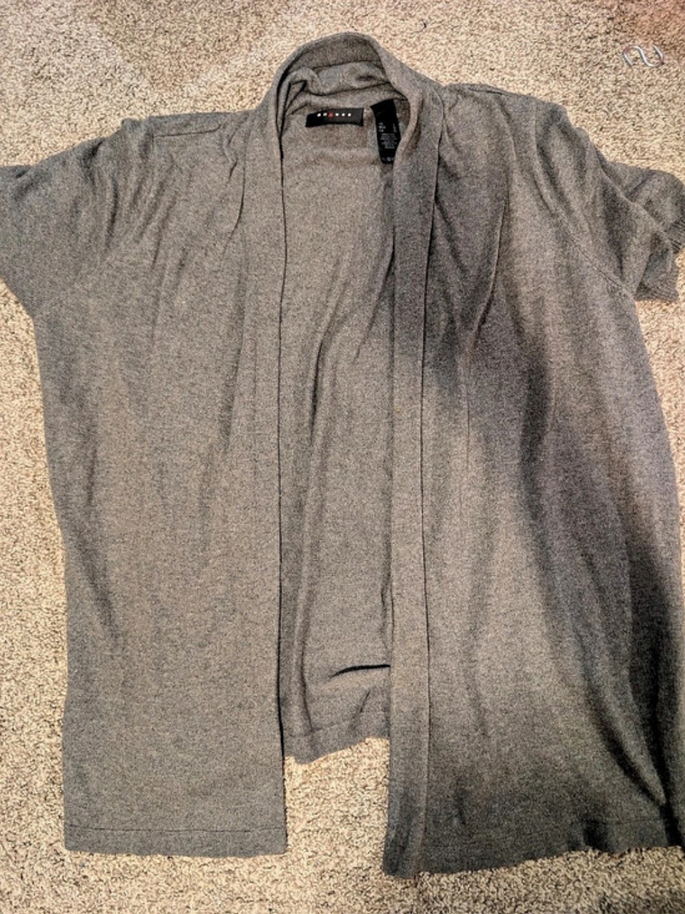 Axcess Women's Gray Open Front Cardigan Size Large